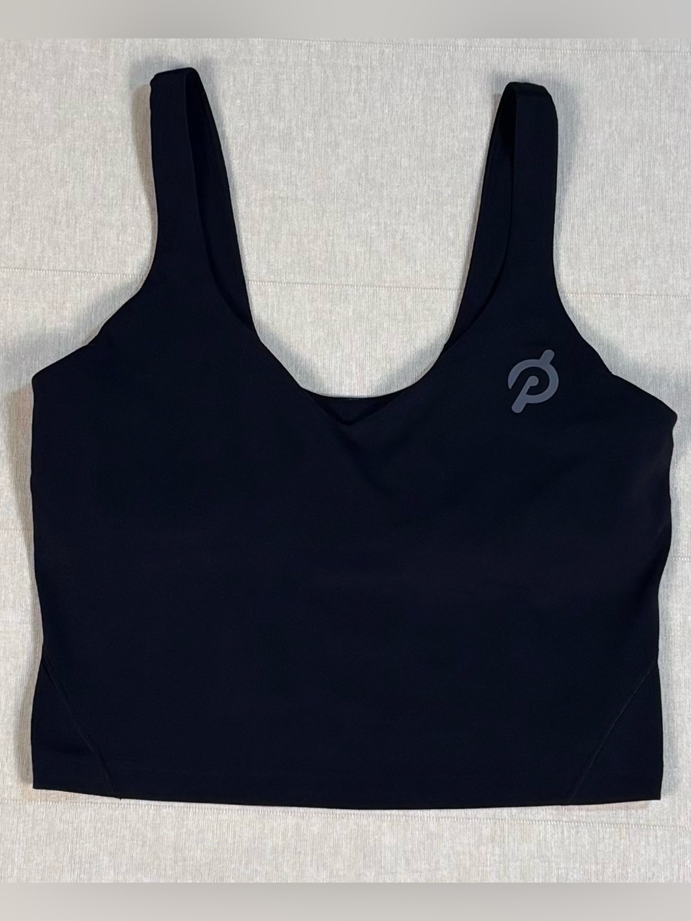 Lululemon x Peloton Align Tank Size 8 Black Built In Bra Yoga Crop Top